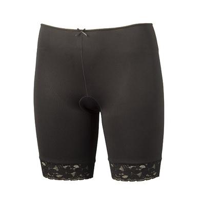 Dames boxershort lange pijpjes kant 38490 - Kanten broekje voor onder een jurk - Microfiber ondergoed
