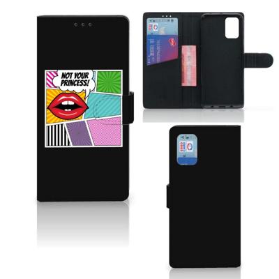 Samsung Galaxy A02s | M02s Wallet Case met Pasjes Popart Princess Samsung Galaxy A02s | M02s Wallet Case met Pasjes Popart Princess