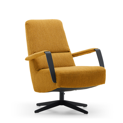Fauteuil X-108 Donkergeel Stof