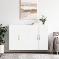 Hangkasten 2 st 69,5x34x90 cm wit - thumbnail