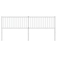 Hoofdbord metaal wit 206x3x90 cm - thumbnail