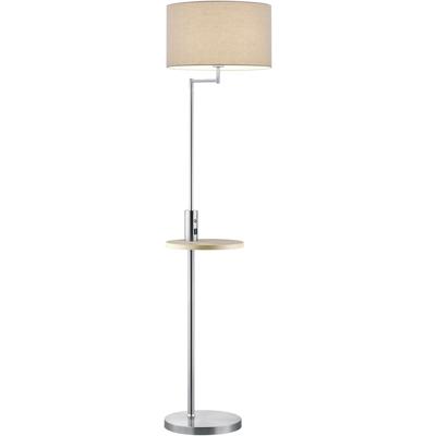 Stijlvolle LED Vloerlamp E27 - Mat Nikkel Aluminium - Modern Design