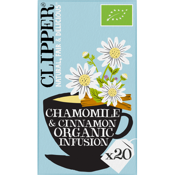 Clipper Chamomile & Cinnamon Organic Infusion 20 Stuks 35 g bij Jumbo