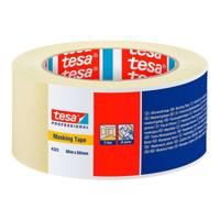 Tesa Afplakband | licht gecrêpt | lichtbeige | lengte 50 m | breedte 50 mm | wiel | 6 stuks - 04323-00044-00 04323-00044-00 - thumbnail