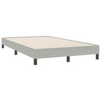 Bedframe zonder matras 120x220 cm fluweel lichtgrijs - thumbnail