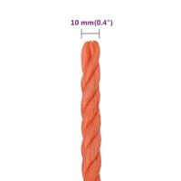 Werktouw 10 mm 50 m polypropeen oranje - thumbnail