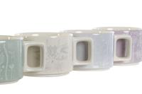 Set van koffiekopjes DKD Home Decor Groen Hemelsblauw Lila Metaal Bamboe Dolomite 260 ml - thumbnail