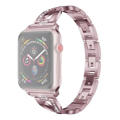 Kleurrijke diamant roestvrijstalen horlogeband voor Apple Watch serie & 40mm/3 & 2 & 1 38mm (paars) Kleurrijke diamant roestvrijstalen horlogeband voor Apple Watch serie & 40mm/3 & 2 & 1 38mm (paars)
