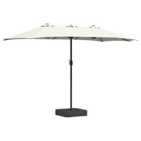 Tuinparasol Zand 385 x 209 x 244 cm Stof - thumbnail