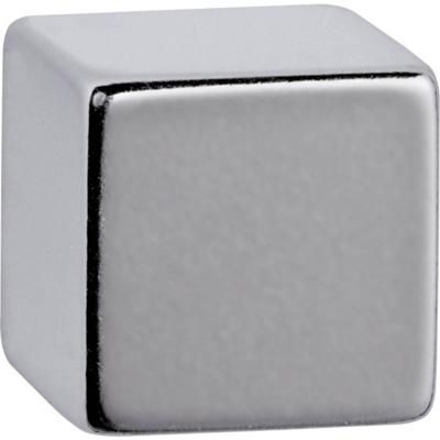 Maul Neodymium magneet JAKOB MAUL - MAUL 6169396, Tafelmagnet, Nickel, Nickel, 15 mm, 15 mm, 15 mm (b x h x d) 15 x 15 x 15 mm Dobbelsteen Zilver 1 stuk(s)