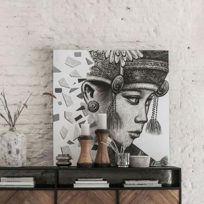 MUST Living Wandpaneel 'Balinese girl Ketut' 100 x 100cm MUST Living Wandpaneel 'Balinese girl Ketut' 100 x 100cm