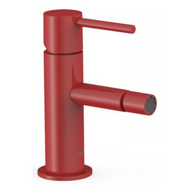 Bidetmengkraan Tres Study Exclusive Hendel Uitloop Recht 8 cm Rond Rood