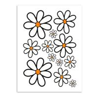 Stickerset gewone margriet L - thumbnail