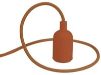 Design lamphouder met textielkabel bruin Velleman - Velleman - thumbnail