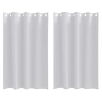 VidaXL Zwart-out gordijnen met ringen 2 pcs bleekgrijs 175 x 140 cm - thumbnail