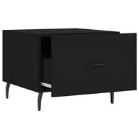Salontafels 2 st 50x50x40 cm bewerkt hout zwart - thumbnail