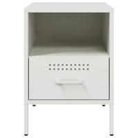 Nachtkastje 36x39x50,5 cm staal wit - thumbnail