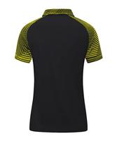 JAKO 6322D Polo Performance Dames - Zwart/Zachtgeel - 36 - thumbnail