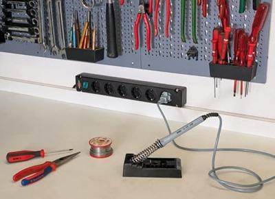 Brennenstuhl Bremounta Stekkerdoos 6-Voudig 3M Kabel Zwart - thumbnail