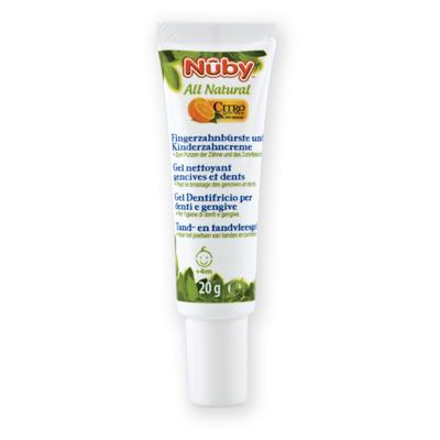 Nuby Citroganix Tand- en tandvleesgel + vingertandenborsteltje – 15g - 4m+