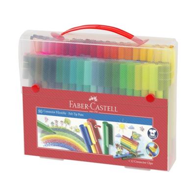 Kleurstift faber-castell connector 80st cadeauset