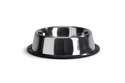 Hondenvoerbak rvs met antisliprand 16.5 cm