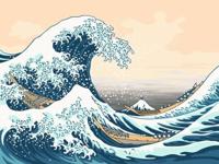 Ravensburger creart the great wave - thumbnail