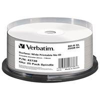 Verbatim BD-R Single Layer - Blu-Ray-schijf 25 GB, 6x brandsnelheid, bedrukbaar, 25 Pack Spindle - thumbnail