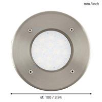 Eglo GrondinbouwspotLamedo rond RVS - 93482 - thumbnail