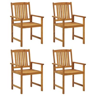 VidaXL Tuinstoelen 4 st massief acaciahout