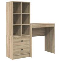 Bureau met lade 2 pcs Sonoma Eiken - thumbnail