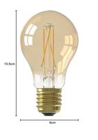 LED volglas Filament Standaardlamp 220-240V 7,5W 806lm E27 A60 Goud 2100K Dimbaar Calex - Calex - thumbnail