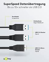 Goobay 95746 USB 3.0 Dual Power SuperSpeed kabel - thumbnail