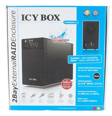 ICY BOX 20621 3,5 harde schijf behuizing 3.5 inch USB-A 3.2 Gen 1, eSATA - thumbnail
