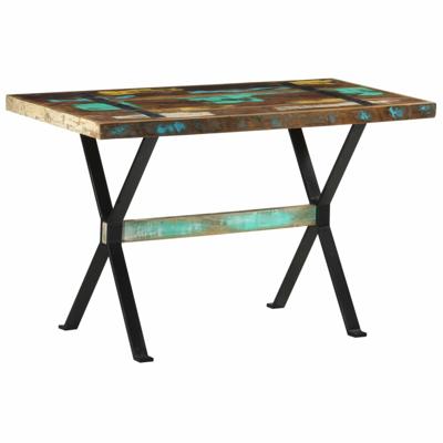 Eettafel 120x60x76 cm massief gerecycled hout Eettafel 120x60x76 cm massief gerecycled hout