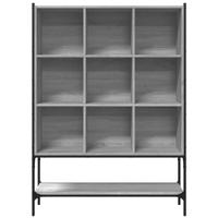 Boekenkast 102x30x141,5 cm bewerkt hout grijs sonoma eikenkleur - thumbnail