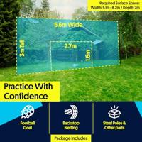 Open Goaaal Standard voetbaldoel, rebounder & backstop - 3 in 1 - 270 x 160 cm - thumbnail