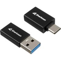 Sharkoon officepal usb-c adapters (zwart) - thumbnail