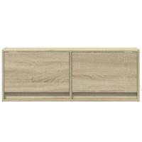 Tv-wandmeubel met LED-verlichting 100x31x35 cm sonoma eiken - thumbnail