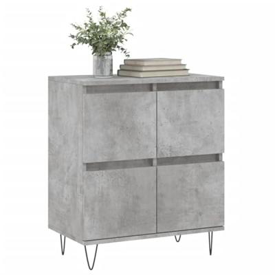 Dressoir 60x35x70 cm bewerkt hout betongrijs Dressoir 60x35x70 cm bewerkt hout betongrijs