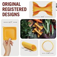 Keukenhulpjes Pasta Grande set van 4 - thumbnail