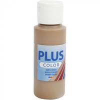Plus Color acrylverf, lichtbruin, 60 ml/ 1 fles - thumbnail