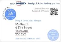 Etiket Avery LR7160-100 63.5x38.1mm recycled wit 2100 etiketten - thumbnail