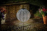 Solar Lantern Jumbo Damasque in openwork metal - thumbnail