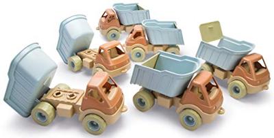 Dantoy bioplastic vrachtwagen duurzaam speelgoed pastel kleuren