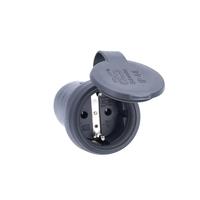 AS Schwabe 60417 Koppeling met randaarde Massief rubber 230 V Zwart IP44 - thumbnail