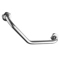 Xellanz Domo Gebogen Chroom Badgreep - Veiligheid en Stijl in de Badkamer - thumbnail