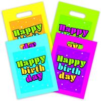Folat geschenktas happy birthday 23 cm 8 stuks | 24 stuks - thumbnail