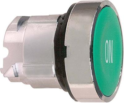 Schneider Electric ZB4BA341 ZB4BA341 Terugstelbaar (Ø) 22 mm ON Chroom, Groen 1 stuk(s)