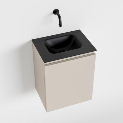 MONDIAZ OLAN 40cm toiletmeubel linen. LEX wastafel urban midden geen kraangat